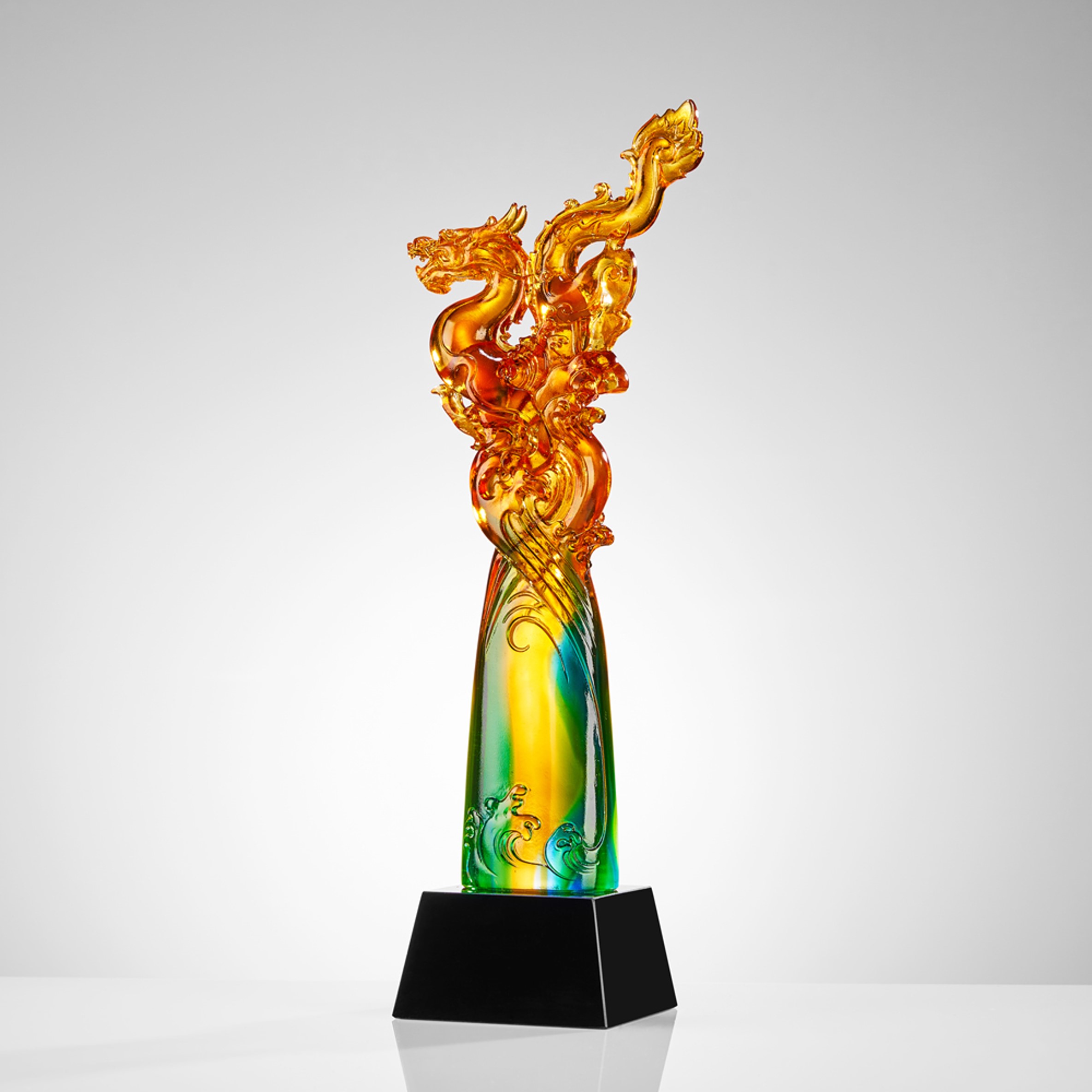 龙腾奖杯水晶琉璃奖杯